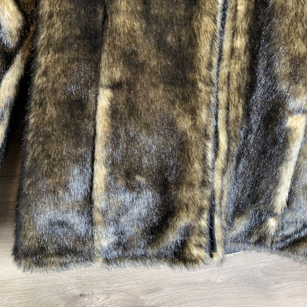 Braetan Womans Faux Fur Rain Jacket Hooded Reversable Size M "Mink Look" - Picture 5 of 12